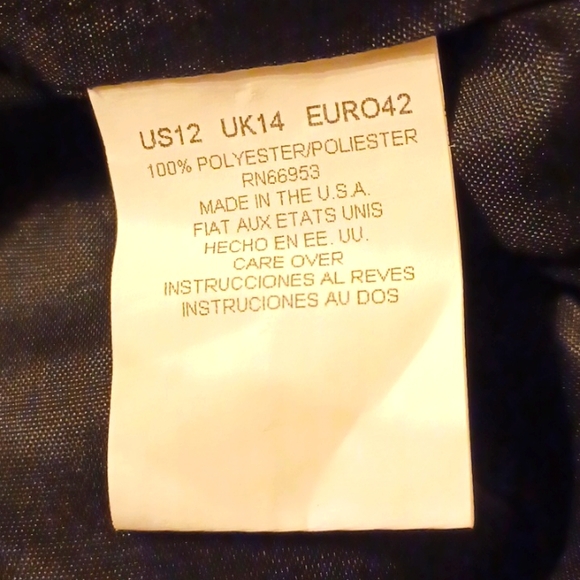 D11-👌- David Warren Black Dress - sz 12 women's - NWT - Picture 9 of 10